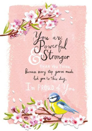 Picture of YOU ARE POWERFUL & STRONGER CARD